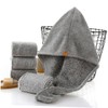 Baluue Quick Drying Towel Bamboo Charcoal Hair Drying Cap for