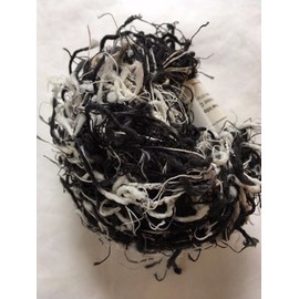 Crystal Palace Yarns Squiggle #9418 Black & White (& Grey)