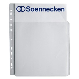 Soennecken Combi Document Wallets 1601 DIN A4 Polypropylene Transparent Pack of 5