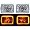 Octane Lighting 7X6 Inch Amber SMD LED Glass/Metal Headlight Halogen