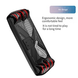 LICHIFIT TPU Case with Back Support for ASUS ROG Ally Handheld Game Console Soft Back Cover with Foldable Stand Holder Accessories