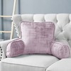 Home Soft Things Textured Velvet Bedrest Reading Pillow with DIY