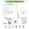 Jardhom LED Light Bulb, G120 Globe Bulb,15W Globe Light Bulbs,