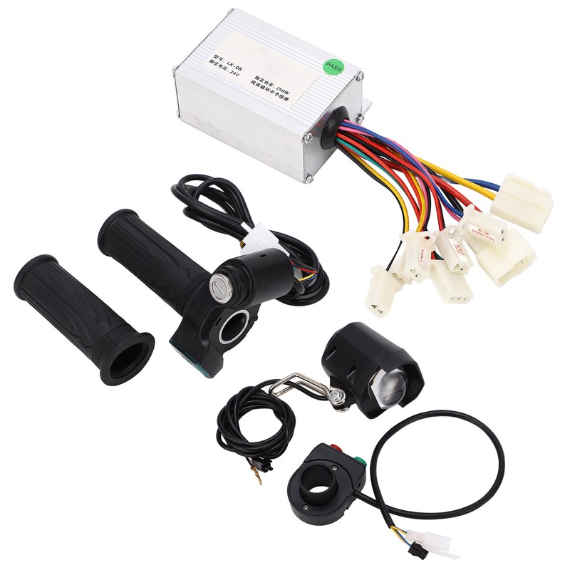 24V 250W Brushed Motor Speed Controller Headlight Throttle Grip with
