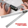 0-300mm Stainless Steel Electronic Protractor Digital Goniometer Angle Finder Miter