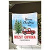 LongRelationship Plush Fleece Blanket 60x80 White Merry Christmas 2019 West