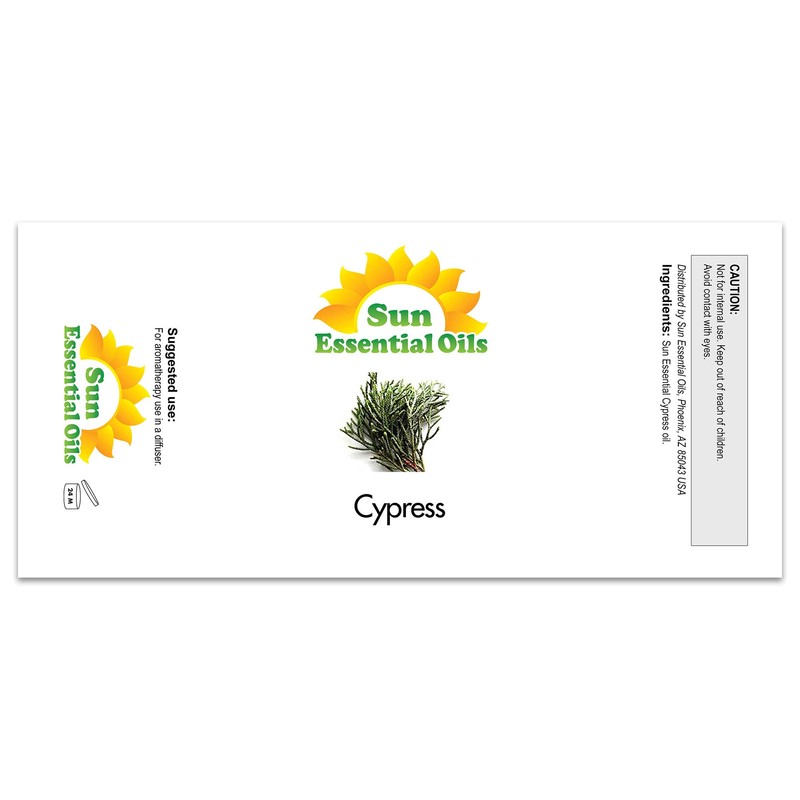 Sun Essential Oils 4oz - Cypress Essential Oil - 4