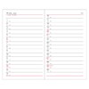 Daigo E1300 2025 Planner, Appointment Weekly Left, Black, Begins December