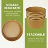 Klex 44 Oz 300 Pcs Kraft Paper Bowls, Disposable Salad