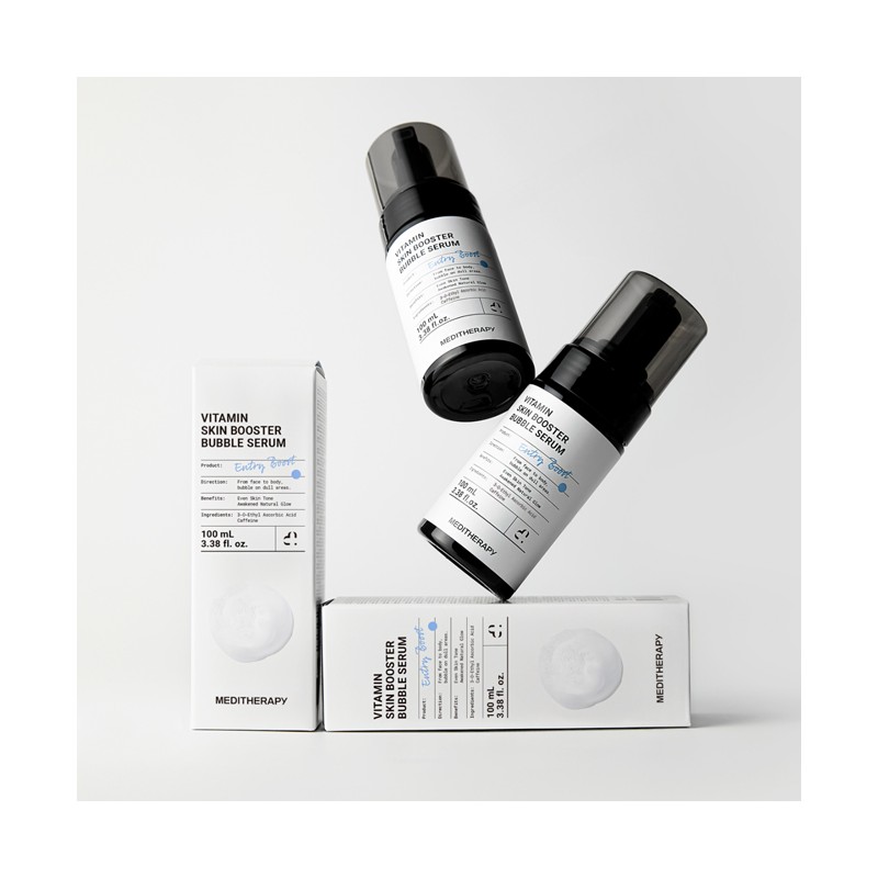 Meditherapy Vitamin Skin Booster Bubble Serum Tone Dark Spots Whitening