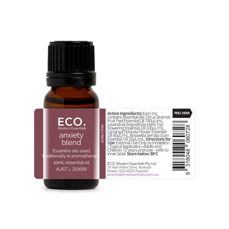 ECO. Modern Essentials Anxiety Essential Oil Blend, 10ml