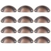 Mokife 12 Pack Kitchen Cabinet Cup Pulls Rustic Copper Cabinet