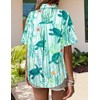 Zeagoo Ladies Hawaiian Shirt Sea Turtle Hawaiian Shirt Tropical Summer