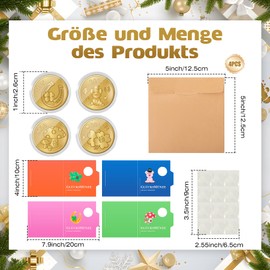 YAOZUP Gifts for New Year's Eve, Small Gift New Year, 2025 Lucky Cent, Lucky Coin, Lucky Charm New Year's Eve, Lucky Coin for Birthday, New Year New Year's Eve Gift for Friends