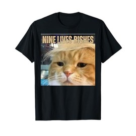 Nine Lives Sad Cat They're Eating The Dogs Pets Trump 2024 T-Shirt