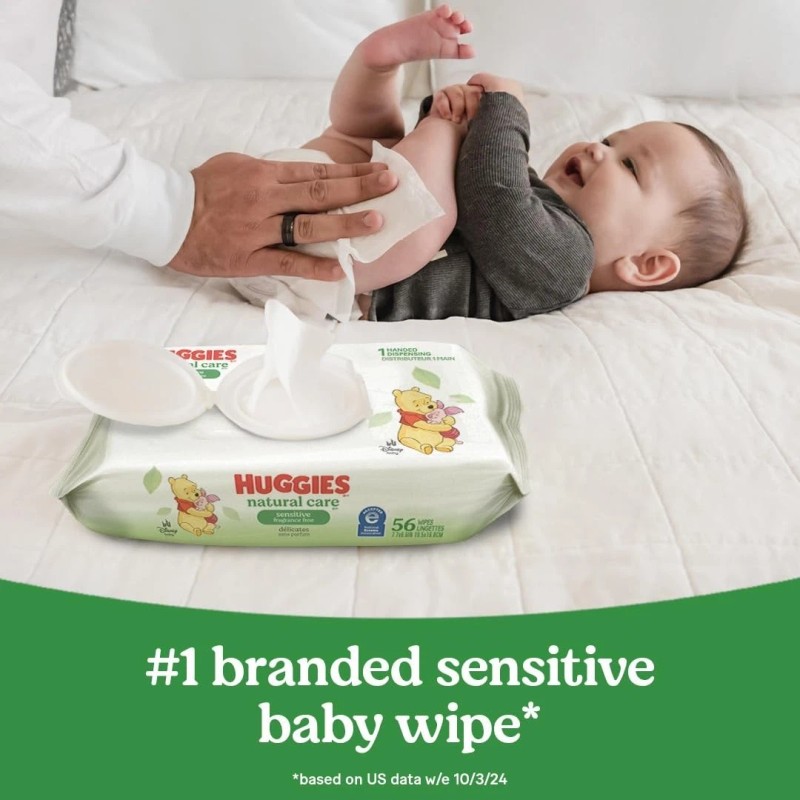 Huggies Natural Care Sensitive Baby Wipes,Hypoalle
