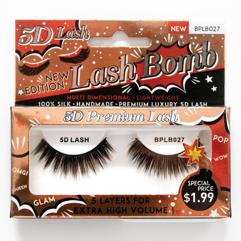 BlackPink LashBomb Handmade Silk False Eyelashes 5D Lash Multi Dimensional