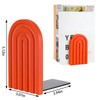 Harloon Boho Bookends Cute Boho Bookshelf Rainbow Book Ends Wood
