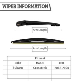 HODEE Rear Wiper Arm Blade Nut Set Replacement for Subaru Crosstrek 2018-2023,Rear Wiper Cover Accessories Assembly,Wiper Cap Set for Back Windshield Window,OEM:86532-FL100