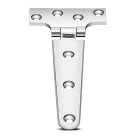 T-shaped hinges, T-type hinge, T-shaped door hinges made of stainless steel, thickened stainless steel hinges, thickened stainless steel hinge accessories for front doors, 151 x 75 x 4.5 mm