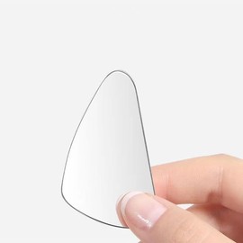 2pc Multifunctional Ultra-thin Stainless Steel Blackhead Scraper, Rounded Face Massage Plate, Blackhead Scraper, Facial Oil/Hair Follicles Clean, Slimming Face Scraper, Beauty Salon, Home Usable,