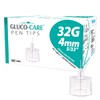 GLUCO-CARE Pen Tips 32G x 4mm, Universal Fit, 100/bx, Comfort