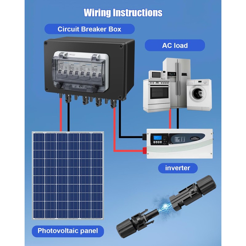 Solar Panel Disconnect Switch 4 String 32 Amp DC Circuit