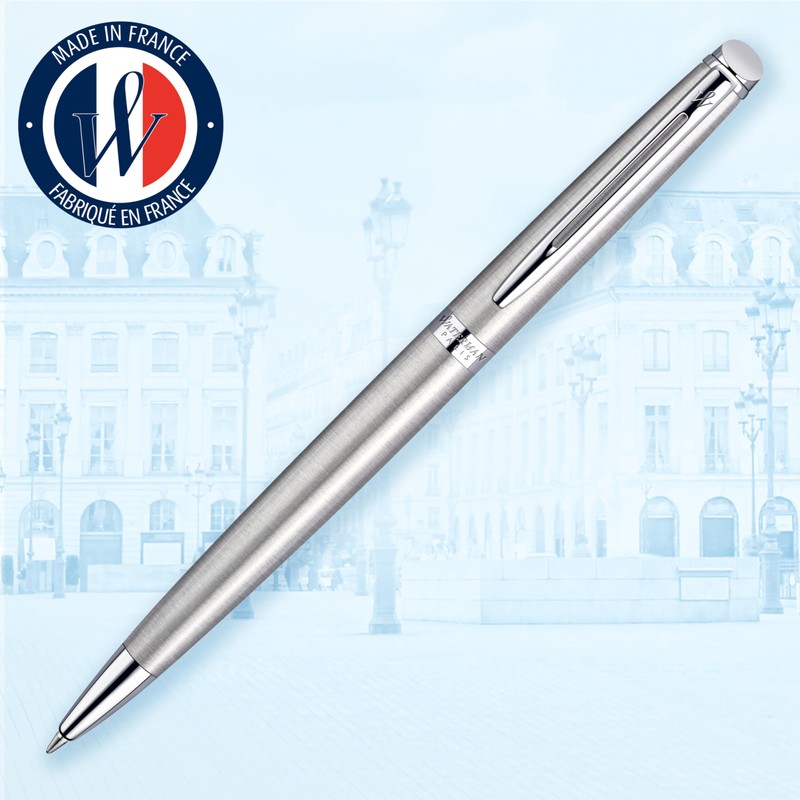 Waterman Hemisphere Ballpoint Pen | Stainless Steel with Chrome Trim