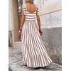PRETTYGARDEN Womens Dresses 2025 Summer Striped Sleeveless Maxi Dress Casual