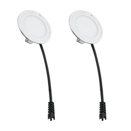YHXiXi 2pcs 12V DC 1.5W Hood Light with SM Socket Hole Closet Stove LED Light Recessed Bright White Kitchen Hood Light Bulb Replacement Round 68mm