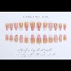 LPOODDNU 3D Pink Press on Nails Almond - Medium French