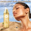 QIUFSSE Body Glow Oil,SPF 45 Broad Spectrum,Body Shimmer Oil with