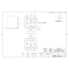 DAIDOHANT 65851 DH Reinforced Hardware for Perfect Support, L-Shape TWL65 S [Stainless Steel SUS304] (1 Piece)