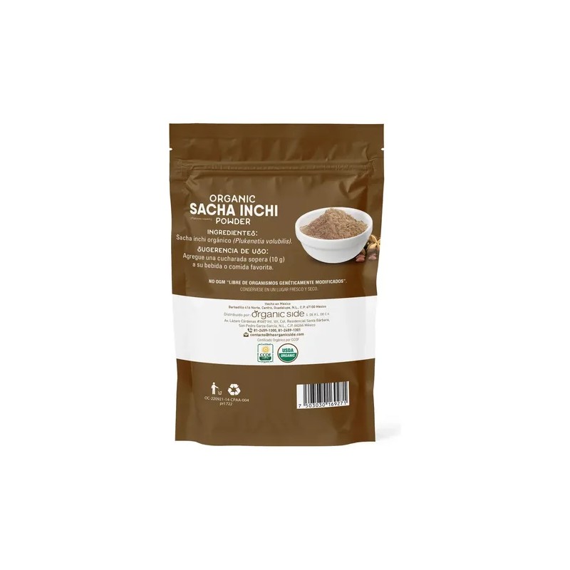 Sacha Inchi Orgánico En Polvo 100 Gr - Organic Side