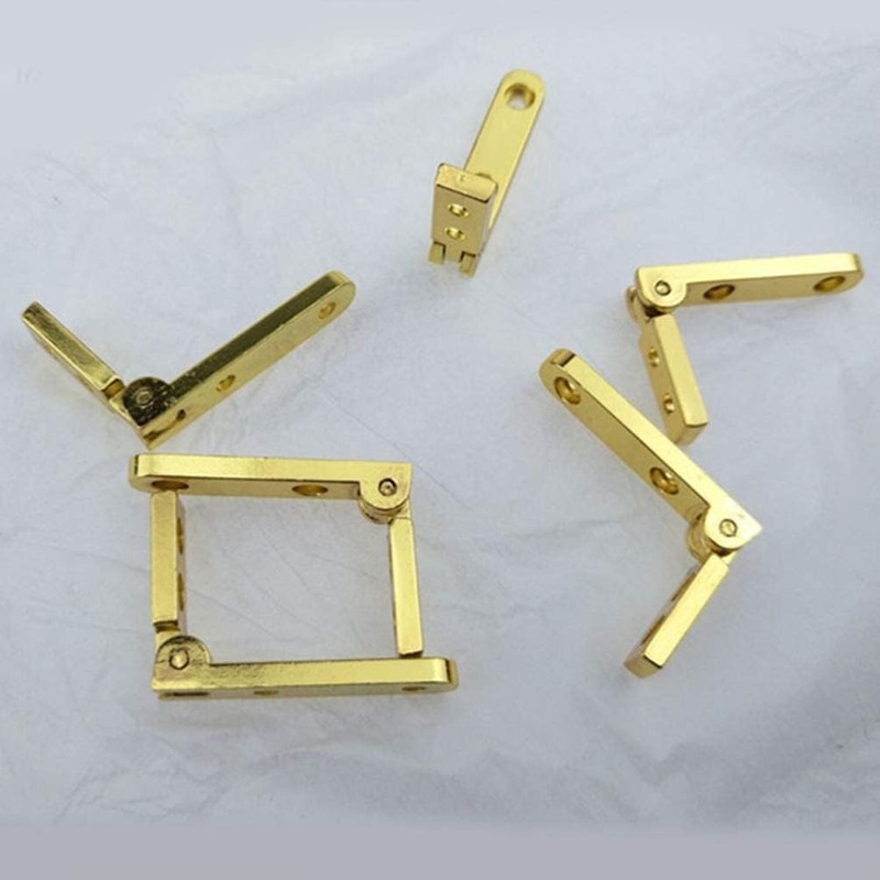 DOITOOL 10PCS 90 Degree Jewelry Box Hinges Side Rail Hinges
