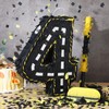 Poen Construction Piñata Decorations 16 Inch Race Car Road Number