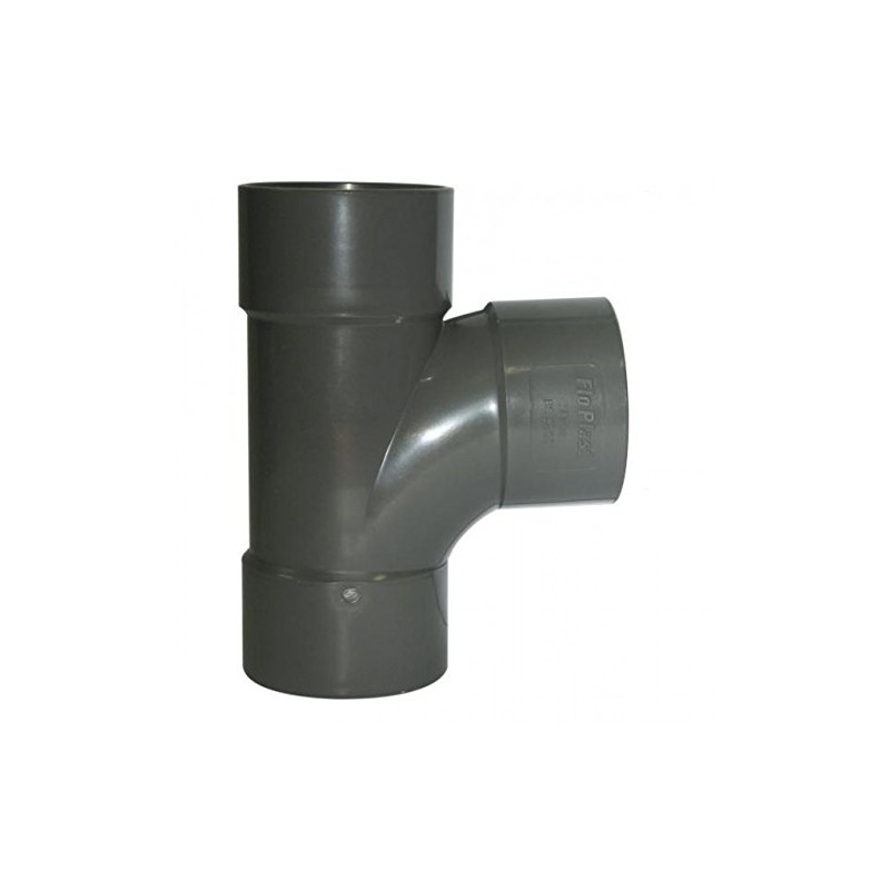 FLOPLAST Solvent Grey 32mm (36mm) Waste Swept Tee