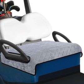 Datanly Golf Cart Seat Covers Winter Plush Universal Seat Towel Blanket with Soft Plush Surface for 2 Person Seats Golf Cart Accessories, 49.7"x 28.8"(Ball,Grey)