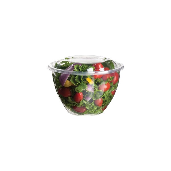 Eco-Products Renewable & Compostable Salad Bowls, 48 oz Bowl with Lid, Case of 150 (EP-SB48)