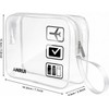 CGBE Set de 3 Neceseres de Viaje Transparentes Impermeables