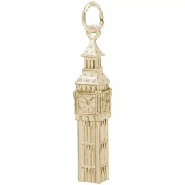 Rembrandt Gold-Plated Sterling Silver Big Ben Charm by Rembrandt