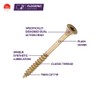TIMCO C2 Multi-Purpose Advanced Screws Woodscrews - 4.2 x 55