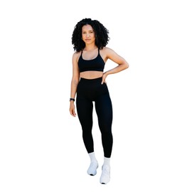 Thick Athletics Contour Seamless Leggings, Sculpting Compression, High-Waisted Athletic Leggings for Women (US, Alpha, X-Large, Regular, Regular, Jet Black)