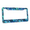Faux Abalone License Plate Frame Abstract Blue License Plate Frames