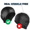 Gorras de natación 3D con protección de oídos, gorra de