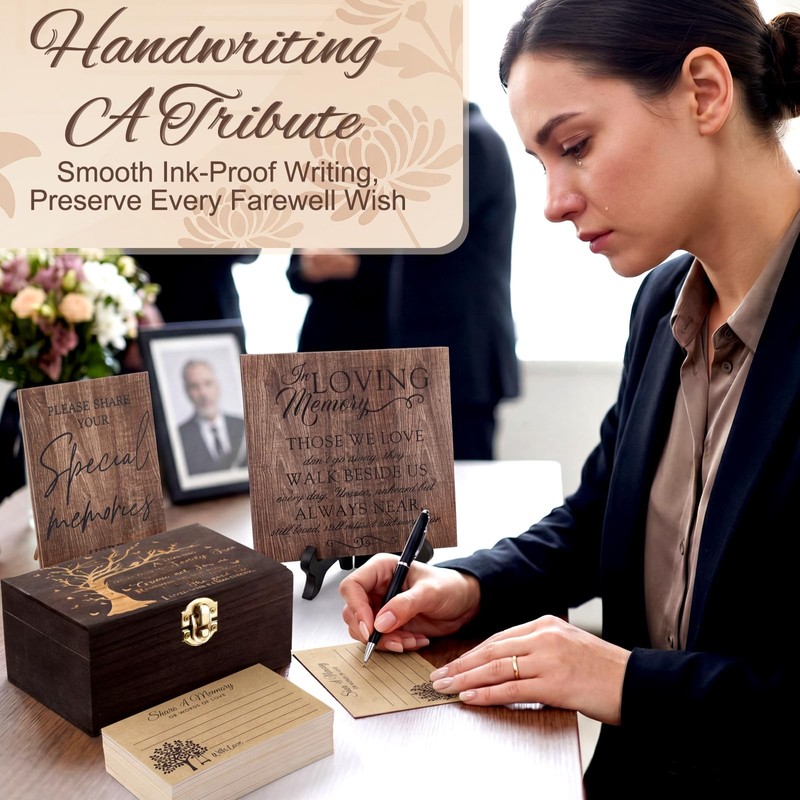 64 Pcs Celebration of Life Memory Cards Box a Limb