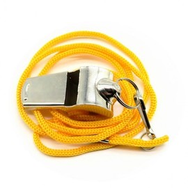 Metal Whistle Necklace Metal 3ea