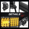Amber LED Light Bar, OFFROADTOWN 15'' 224W Quad Row Spot