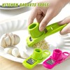 2PCS Garlic Grater, Garlic Chopper Grinder Press Mincer Colour Chopper