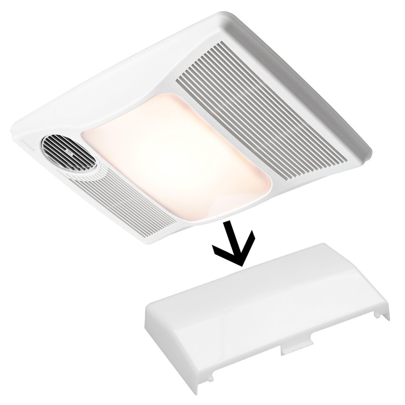 S53740000 Bathroom Fan Light Cover Compatible for Nutone Exhaust Fan,